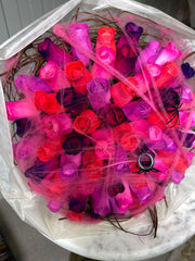 pink halloween boeket