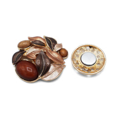 Magneet broche nr 162 fantasy goudkleurig