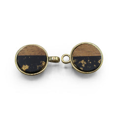 hout hars zwart glitter