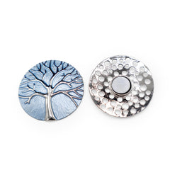 Magnetbrosche Nr. 188 Fantasie Silberfarben