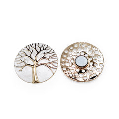 Magneet broche nr 189 fantasy goudkleurig