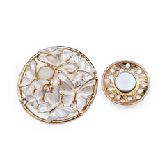 Magneet broche nr 171 fantasy goudkleurig