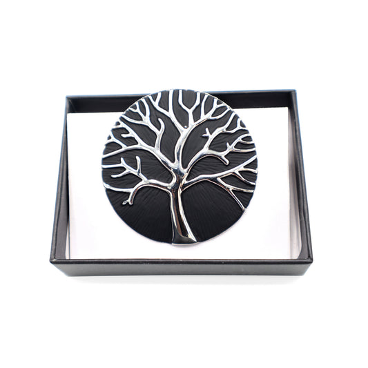 Magneet broche nr 192 fantasy zilverkleurig