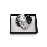 Magneet broche nr 229 fantasy zilverkleurig