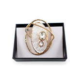 Magneet broche nr 196 fantasy goudkleurig