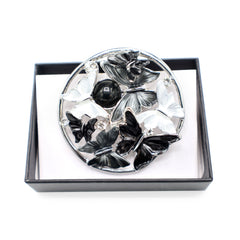 Magnetbrosche Nr. 173 Fantasie Silberfarben