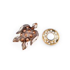 Magneet broche nr 210 fantasy goudkleurig