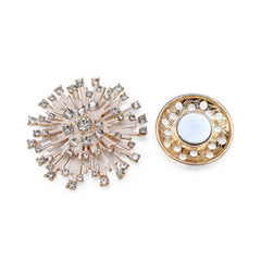 Magneet broche nr 174 fantasy goudkleurig