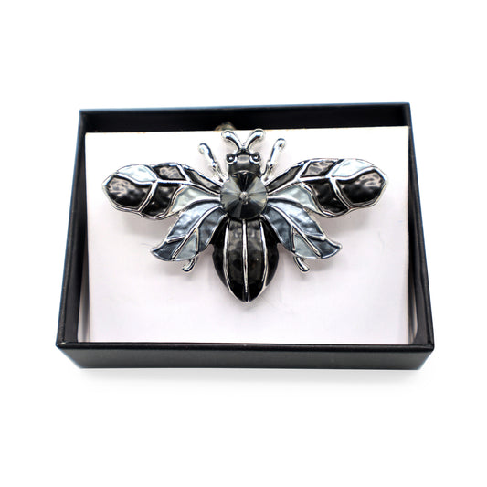Magneet broche nr 178 fantasy zilverkleurig