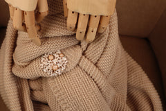 Magneet broche nr 82 fantasy goudkleurig