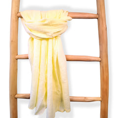 linnen sjaal butter yellow