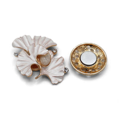 Magneet broche nr 156 fantasy goudkleurig