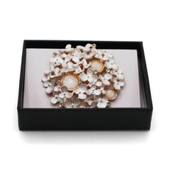 Magneet broche nr 82 fantasy goudkleurig