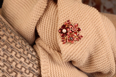 Magnetbrosche Nr. 118 Fantasie Goldfarben