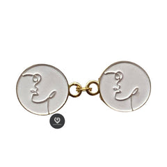 amici bacio color oro bianco