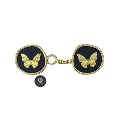 Schmetterling schwarz gold