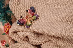 Magneet broche nr 56 fantasy goudkleurig