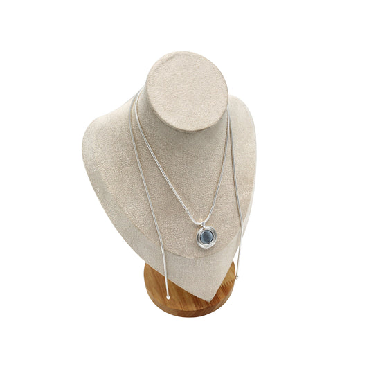 Magneet ketting zilverkleurig