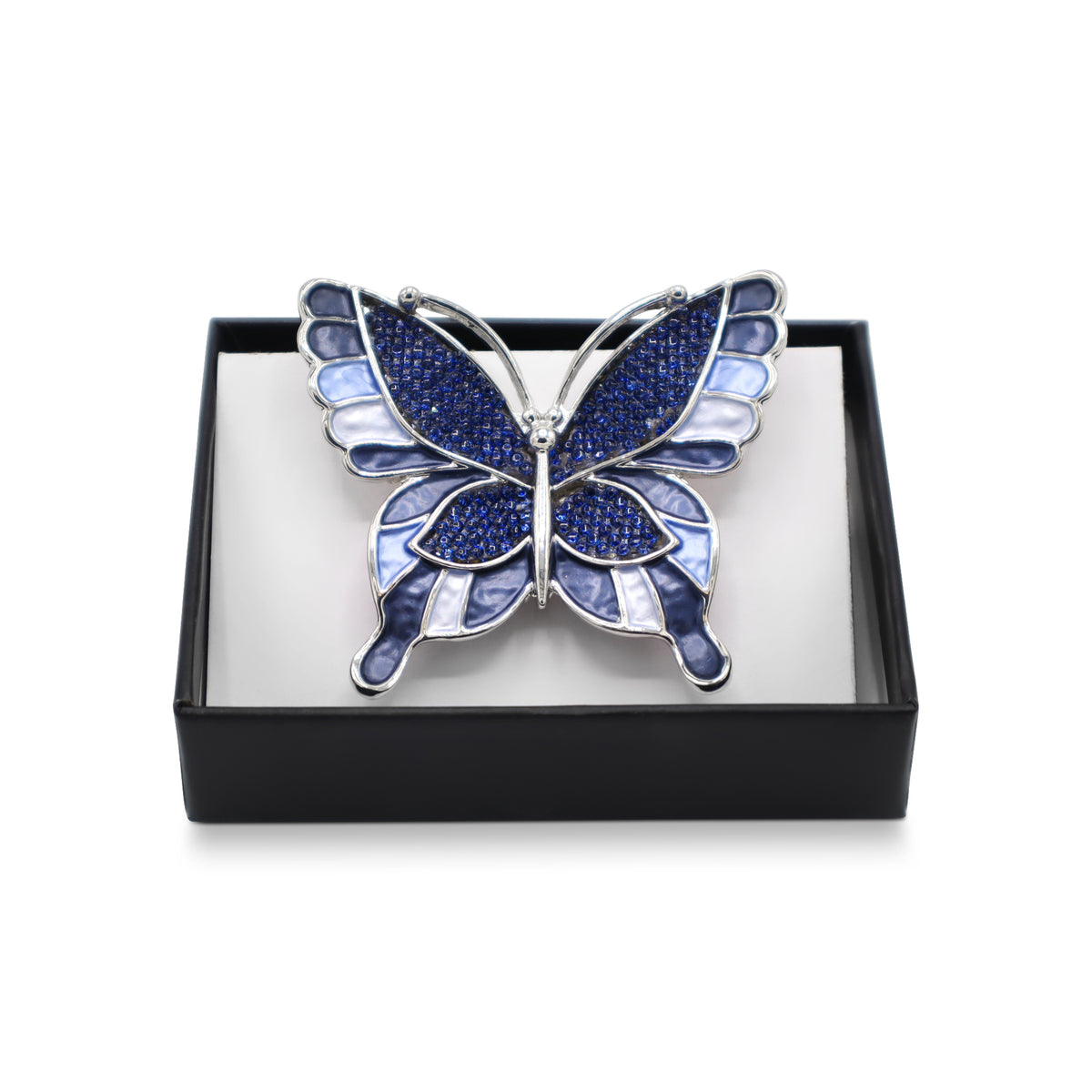 Magneet broche nr 301 fantasy zilverkleurig