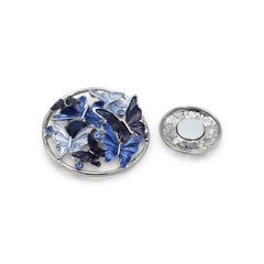  Magnetbrosche Nr.305  Fantasie Silberfarben