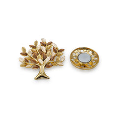 Magneet broche nr 309 fantasy goudkleurig