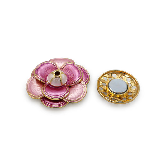 Magneet broche nr 312 fantasy goudkleurig