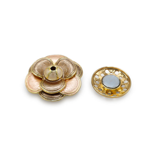 Magneet broche nr 313 fantasy goudkleurig