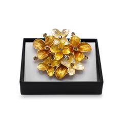 Magneet broche nr 319 fantasy goudkleurig