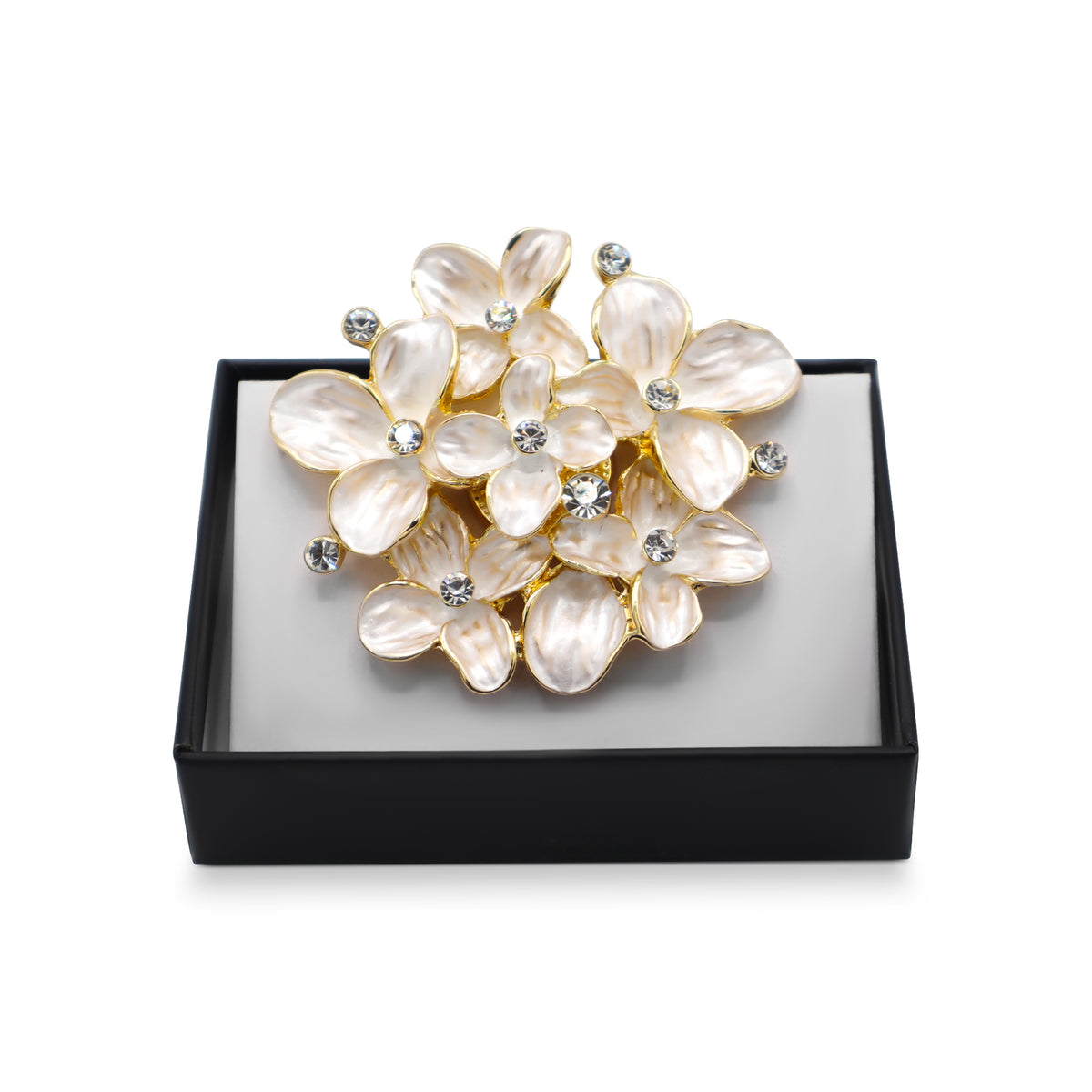 Magneet broche nr 321 fantasy goudkleurig