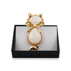 Magneet broche nr 323 fantasy goudkleurig