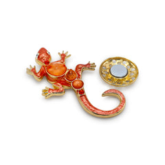 Magneet broche nr 327 fantasy goudkleurig