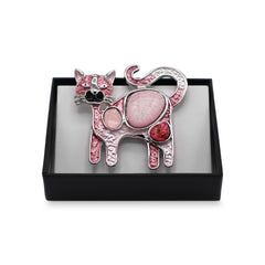 Magneet broche nr 332 fantasy zilverkleurig