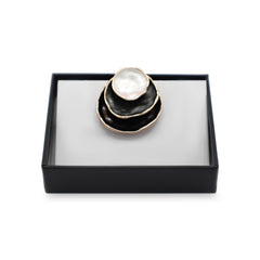 Magneet broche nr 338 fantasy goudkleurig