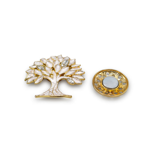 Magneet broche nr 341 fantasy goudkleurig