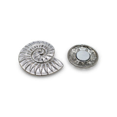 Magneet broche nr 342 fantasy zilverkleurig