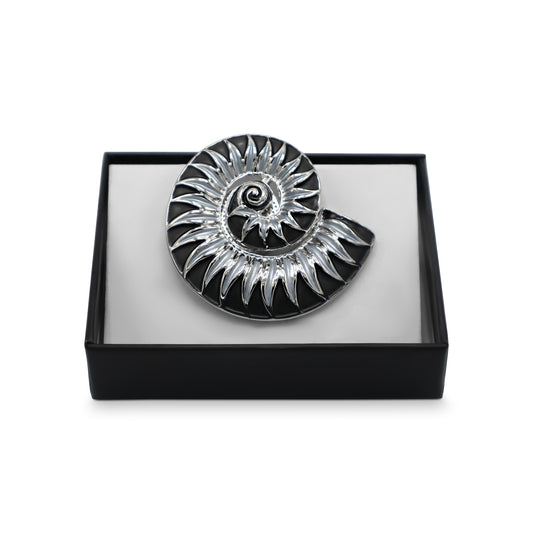 Magneet broche nr 344 fantasy zilverkleurig