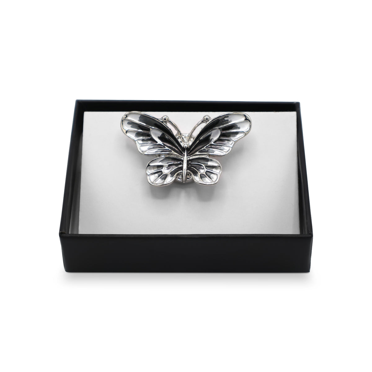 Magneet broche nr 348 fantasy zilverkleurig