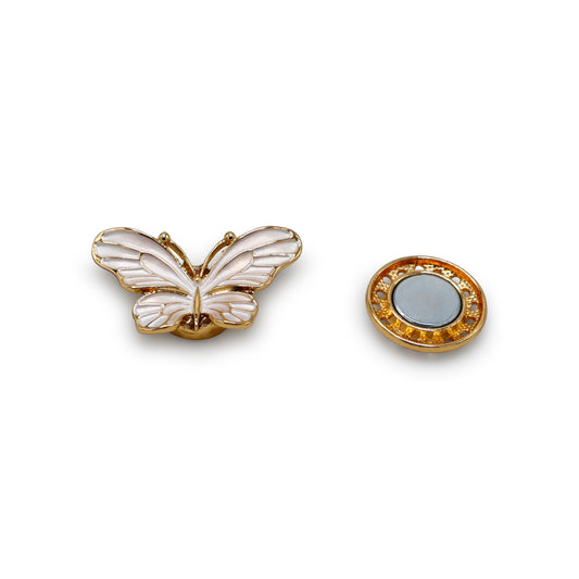 Magneet broche nr 351 fantasy goudkleurig