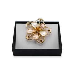 Magneet broche nr 355 fantasy goudkleurig