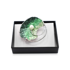 Magneet broche nr 361 fantasy zilverkleurig