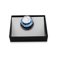 Magneet broche nr 363 fantasy zilverkleurig