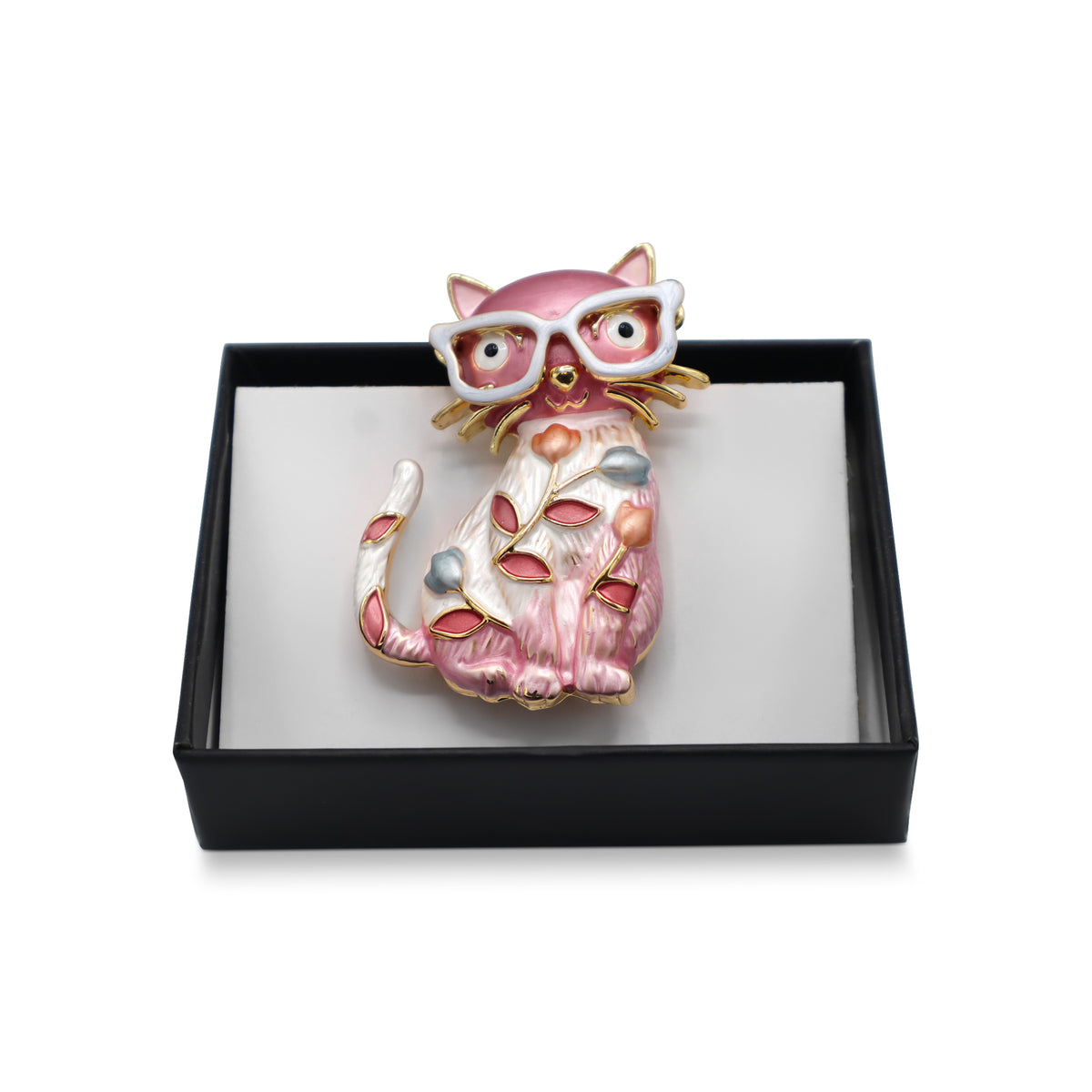 Magneet broche nr 369 fantasy goudkleurig