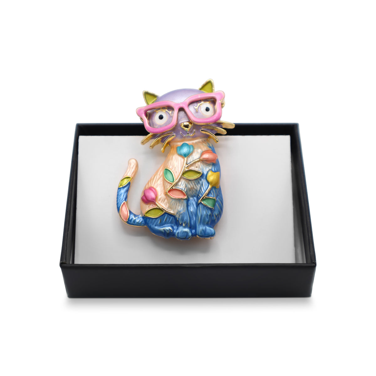 Magneet broche nr 371 fantasy goudkleurig