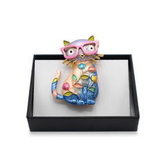 Magneet broche nr 371 fantasy goudkleurig