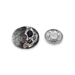 Magneet broche nr 374 fantasy zilverkleurig