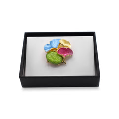 Magneet broche nr 380 fantasy goudkleurig