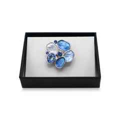 Magneet broche nr 385 fantasy zilverkleurig