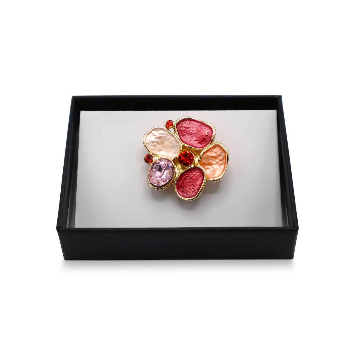 Magneet broche nr 386 fantasy goudkleurig