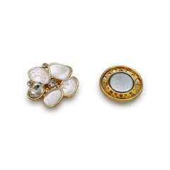 Magneet broche nr 387 fantasy goudkleurig