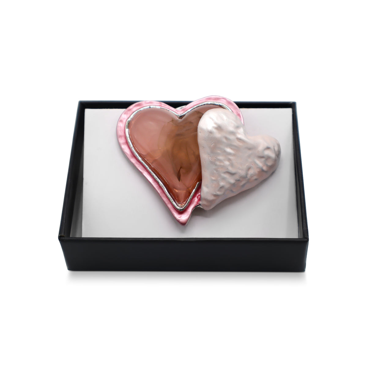 Magneet broche nr 388 fantasy zilverkleurig